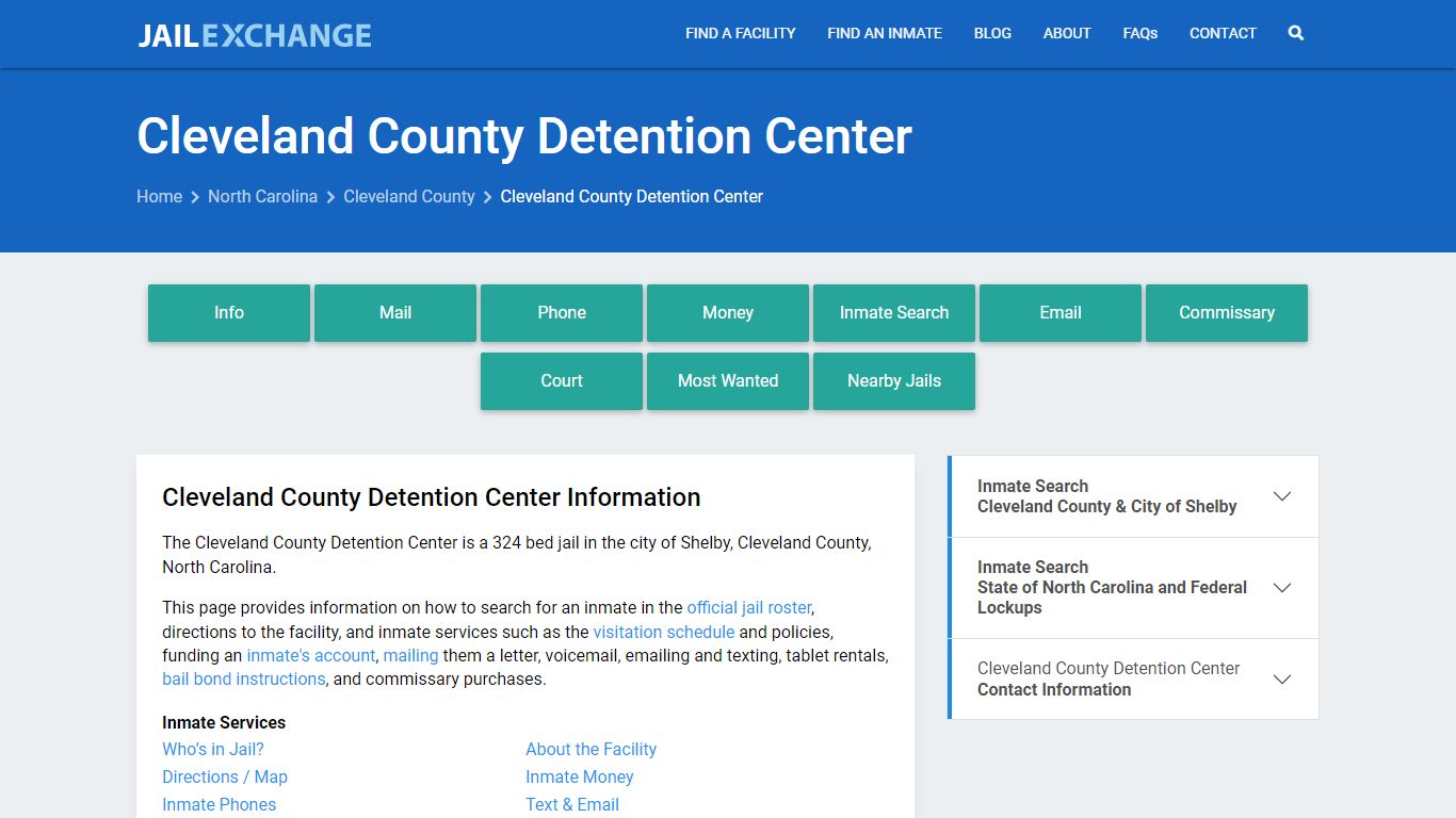 Cleveland County Detention Center - Jail Exchange